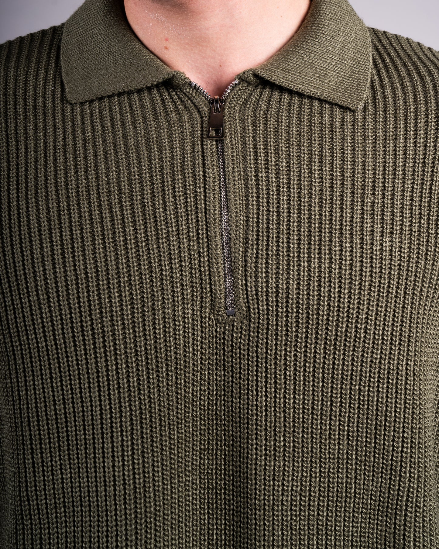 Trico Textured Quarter Zipper Oversized