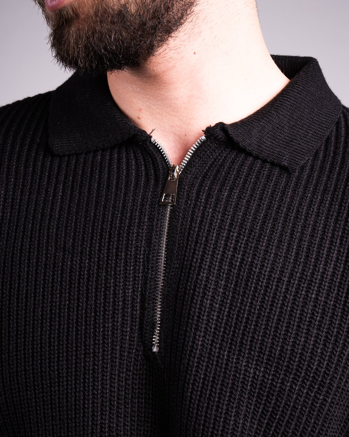 Trico Textured Quarter Zipper Oversized