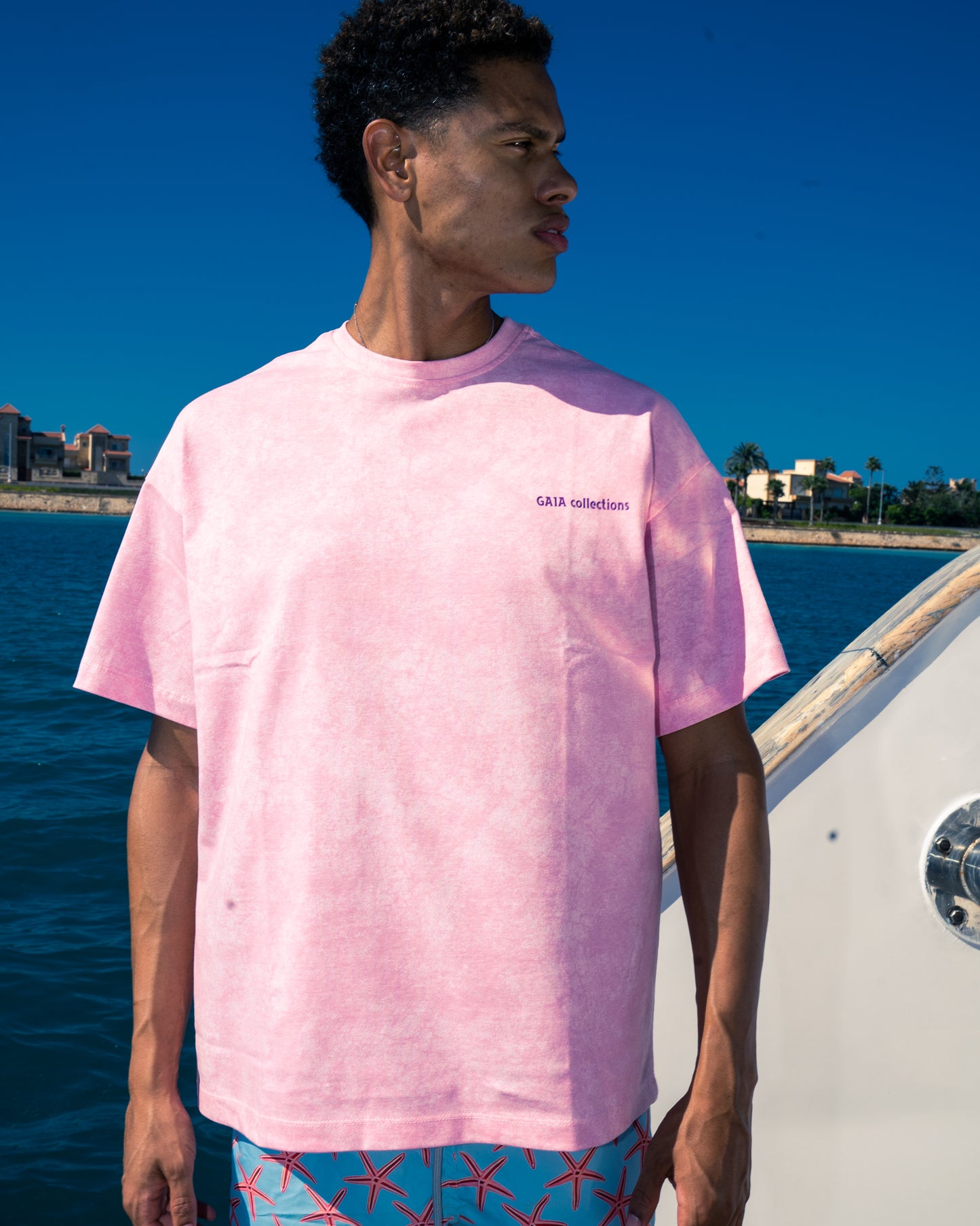 GAIA Oversized Tshirt Washed - Pink