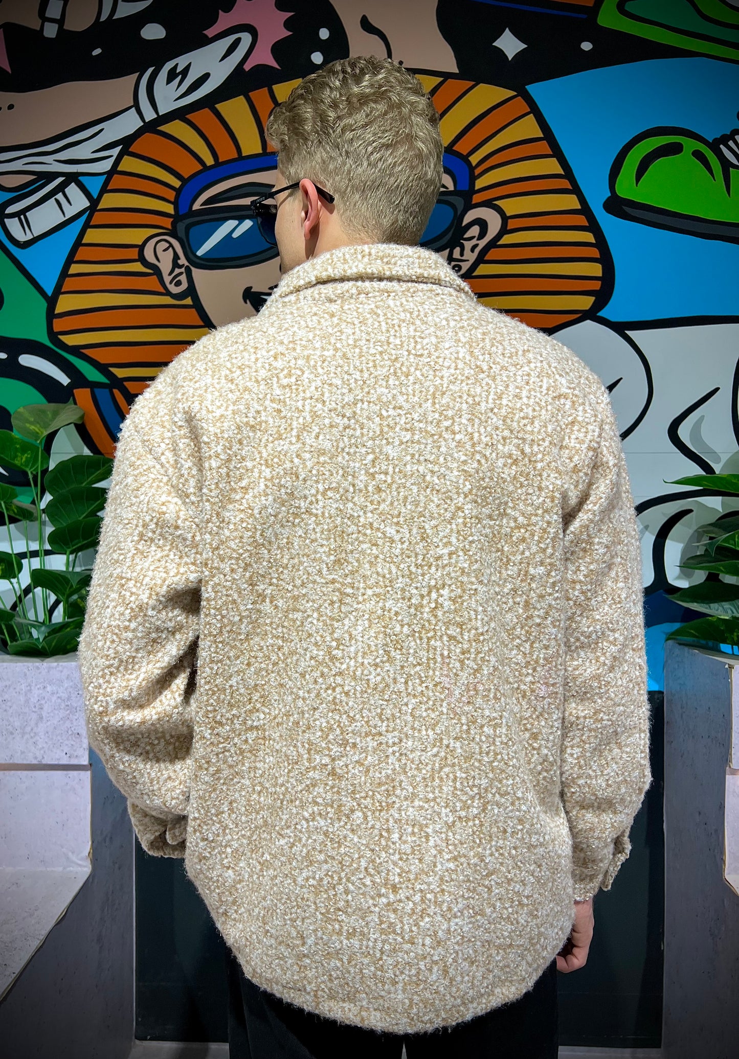 Unisex Beige Fur Jacket