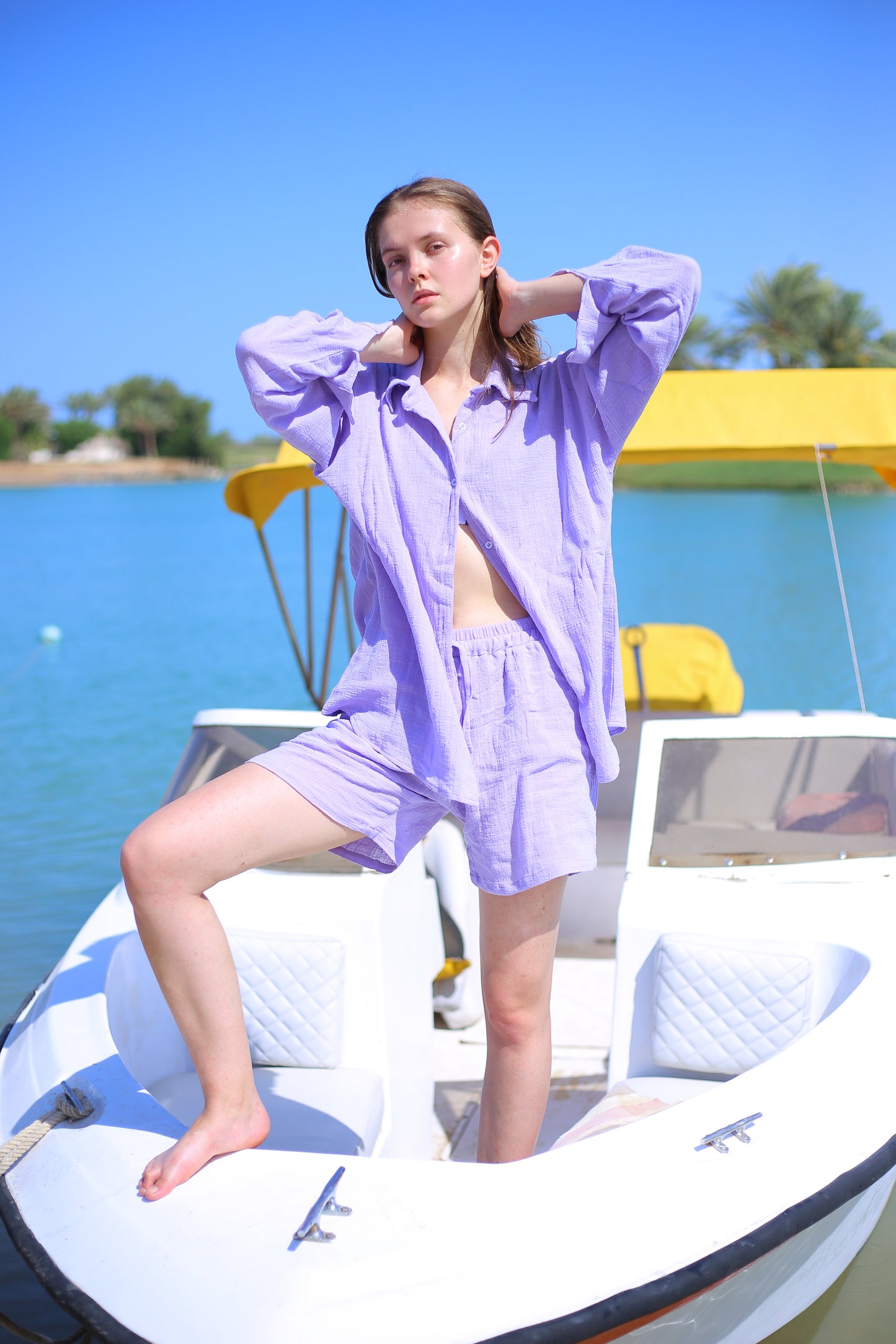 Violet LINEN shirts