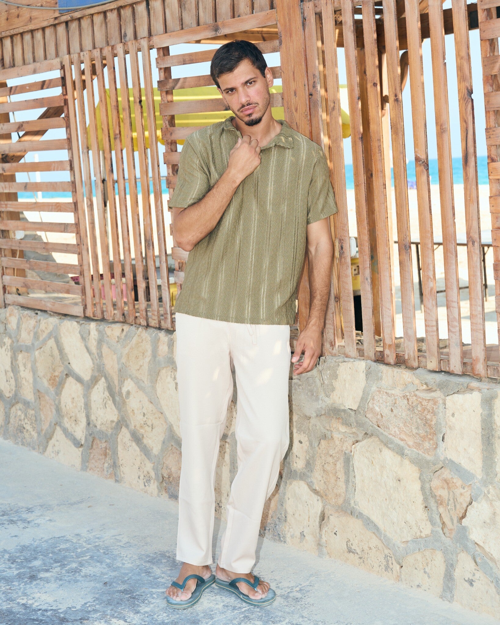 pants men creme