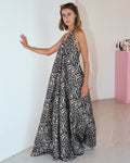 Zebra wave dress