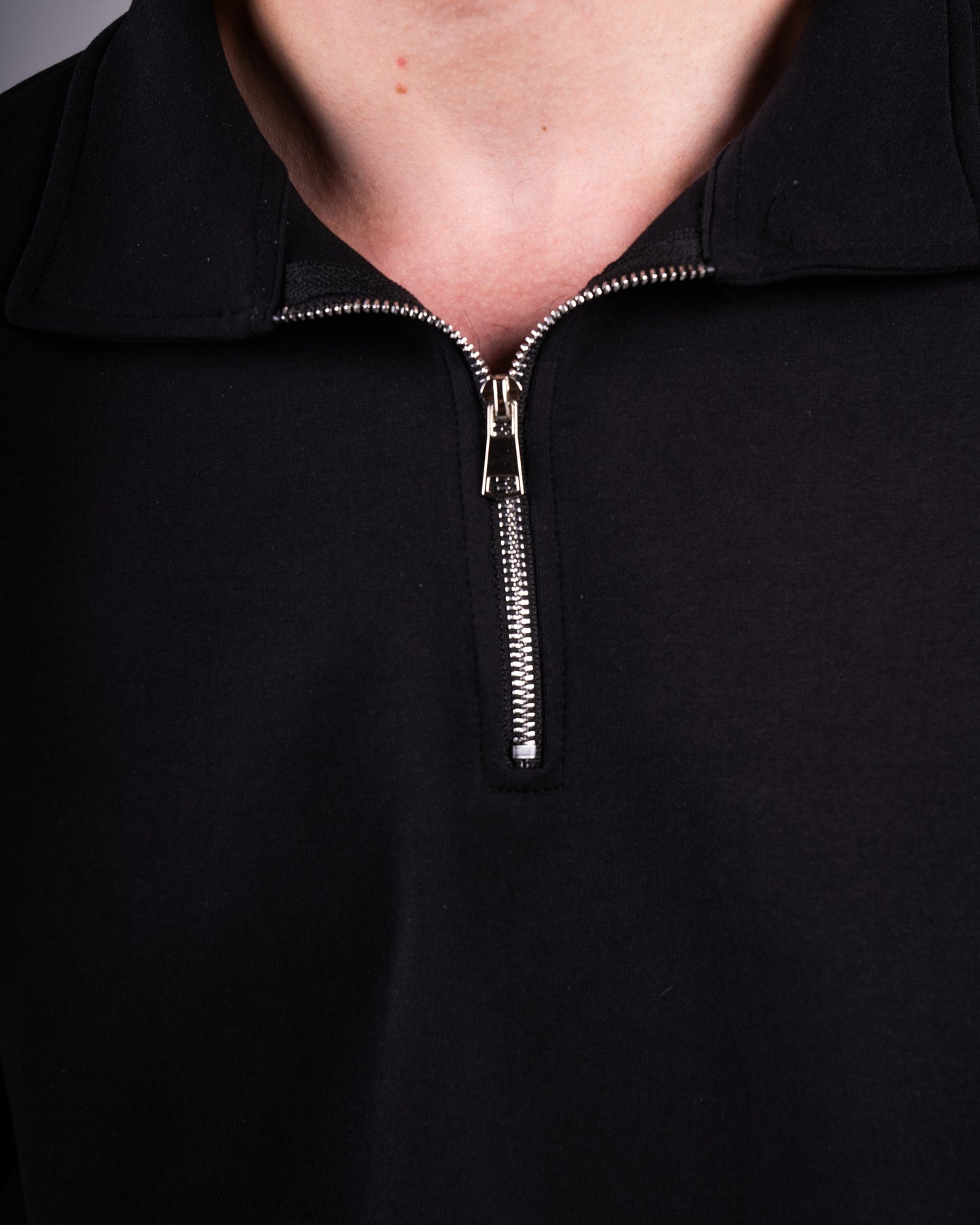 Unisex Textured Quarter Zipper