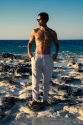 GREY LINEN PANTS
