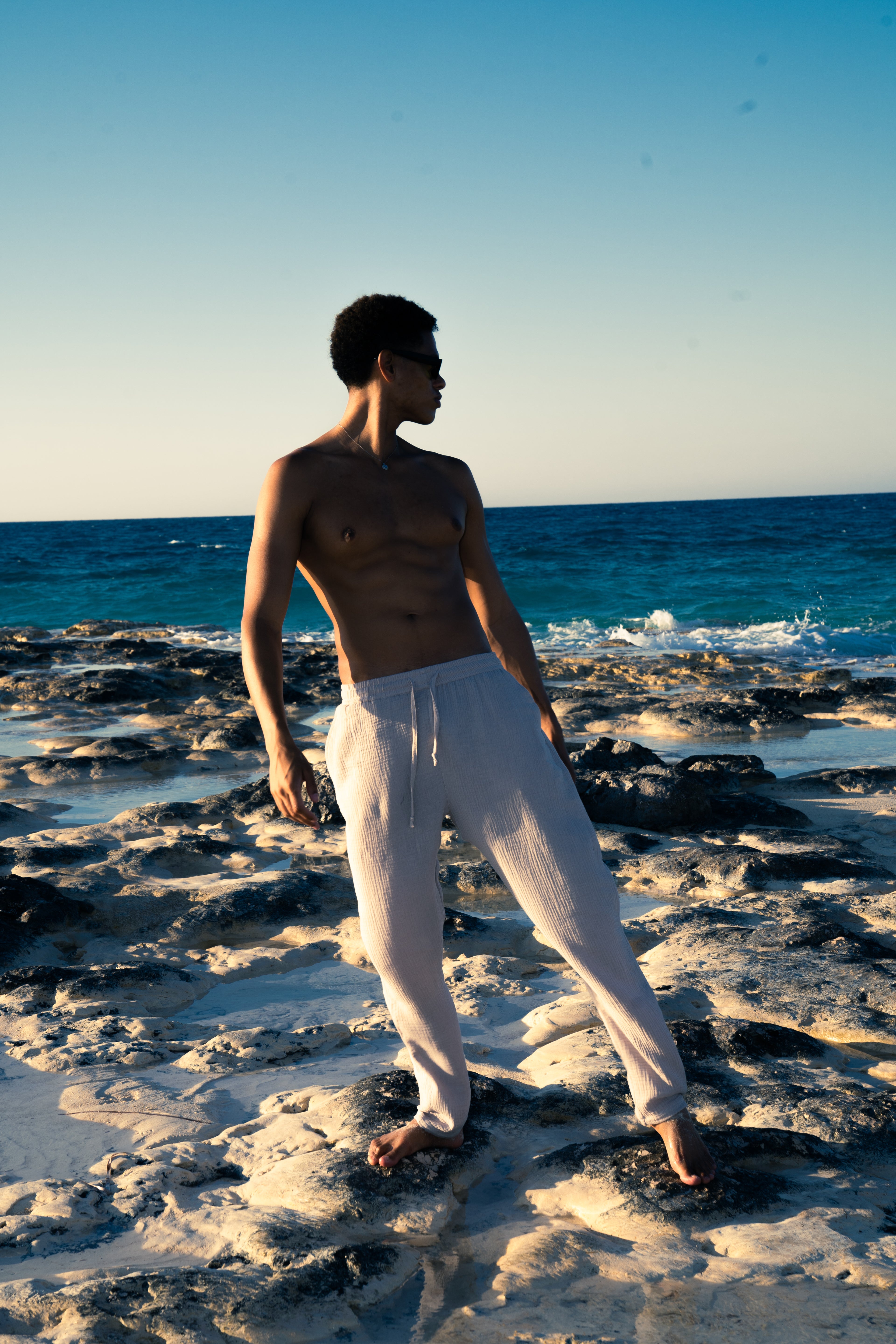 GREY LINEN PANTS