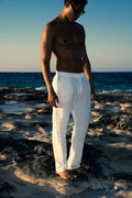 Man Linen Pants - White