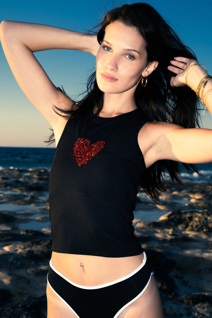 Red Heart Tank Top