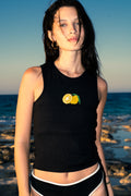 Lemon Tank Top - Black