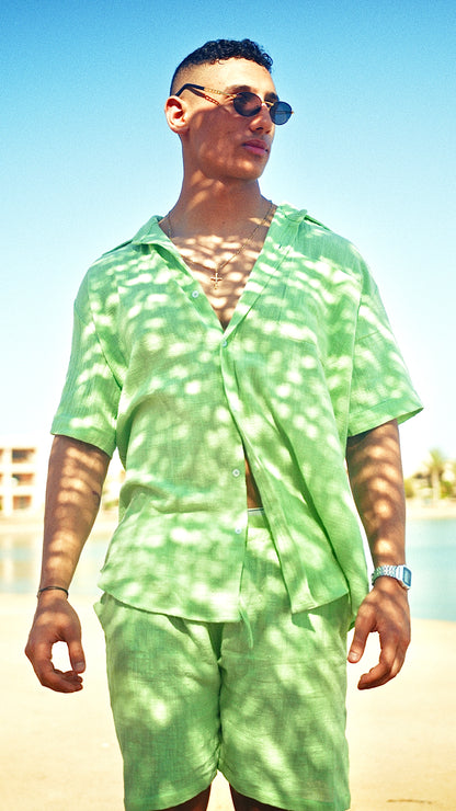 Lime LINEN Shirts