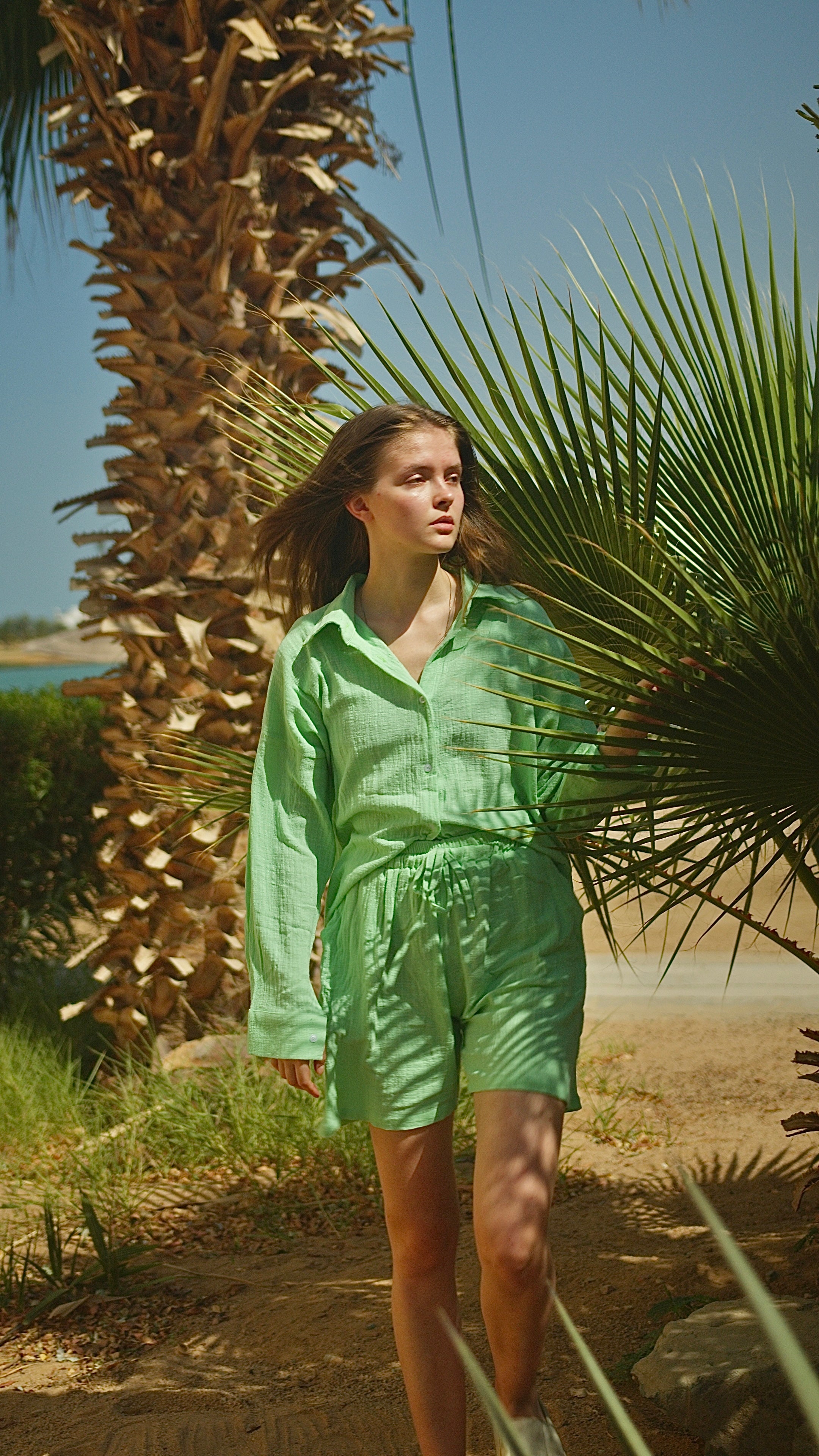 Lime LINEN shirts