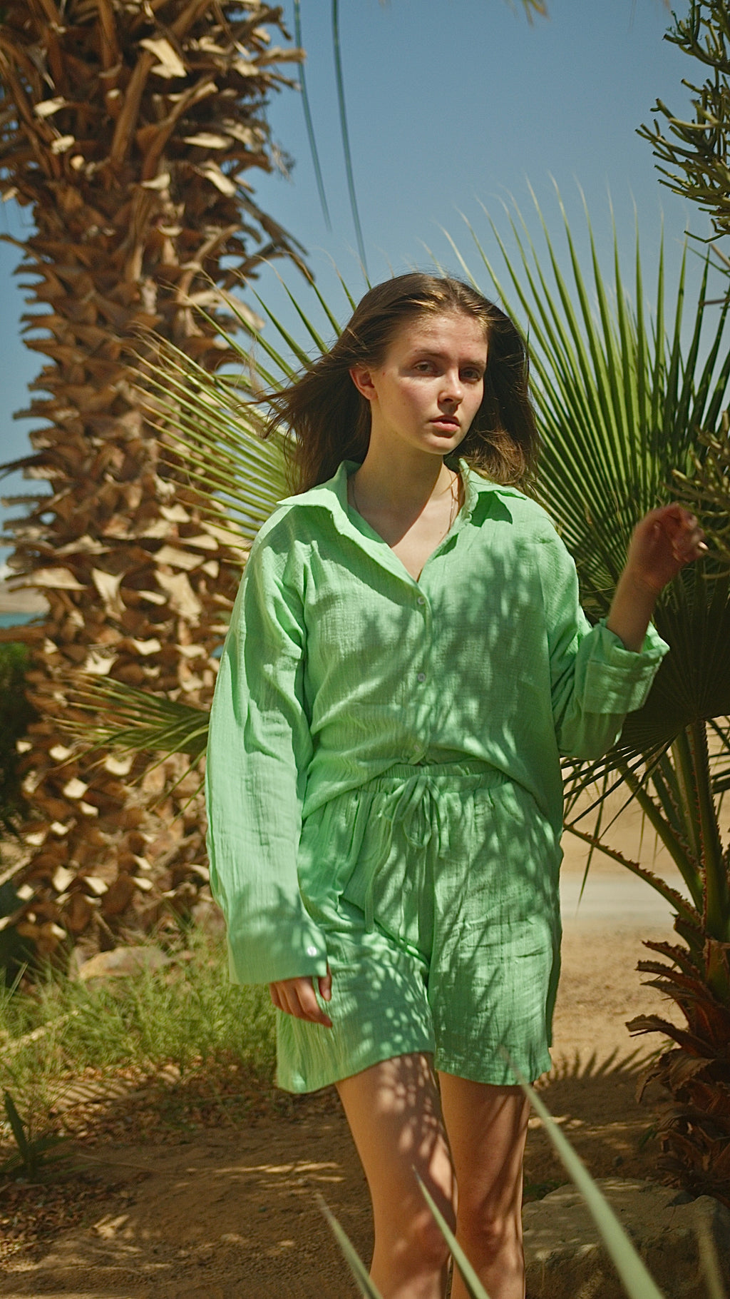 Lime LINEN shirts
