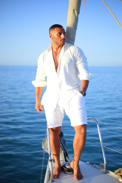 White LINEN SHIRTS