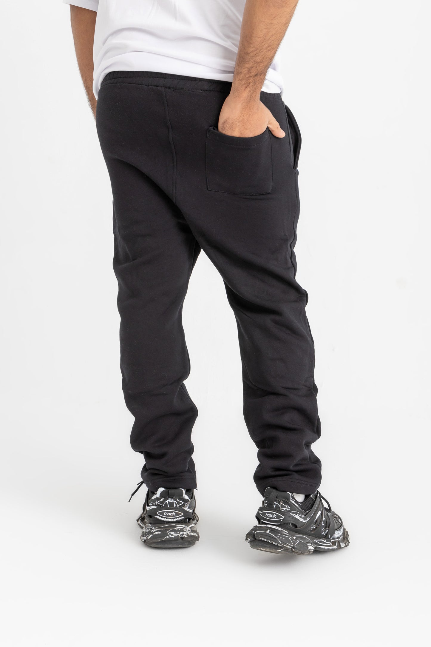 Black straight sweatpants