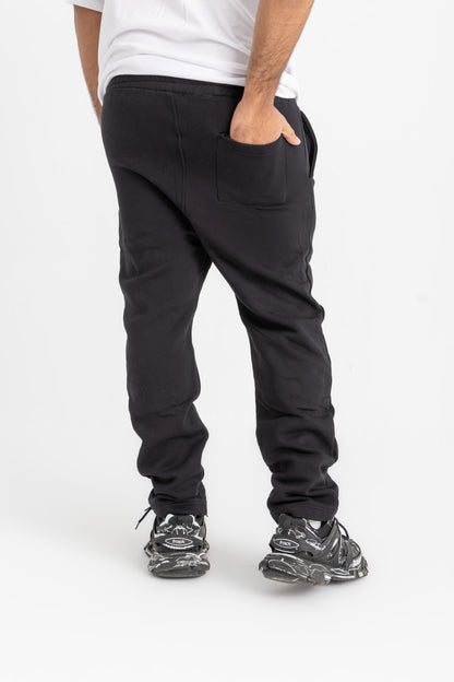 Black straight sweatpants