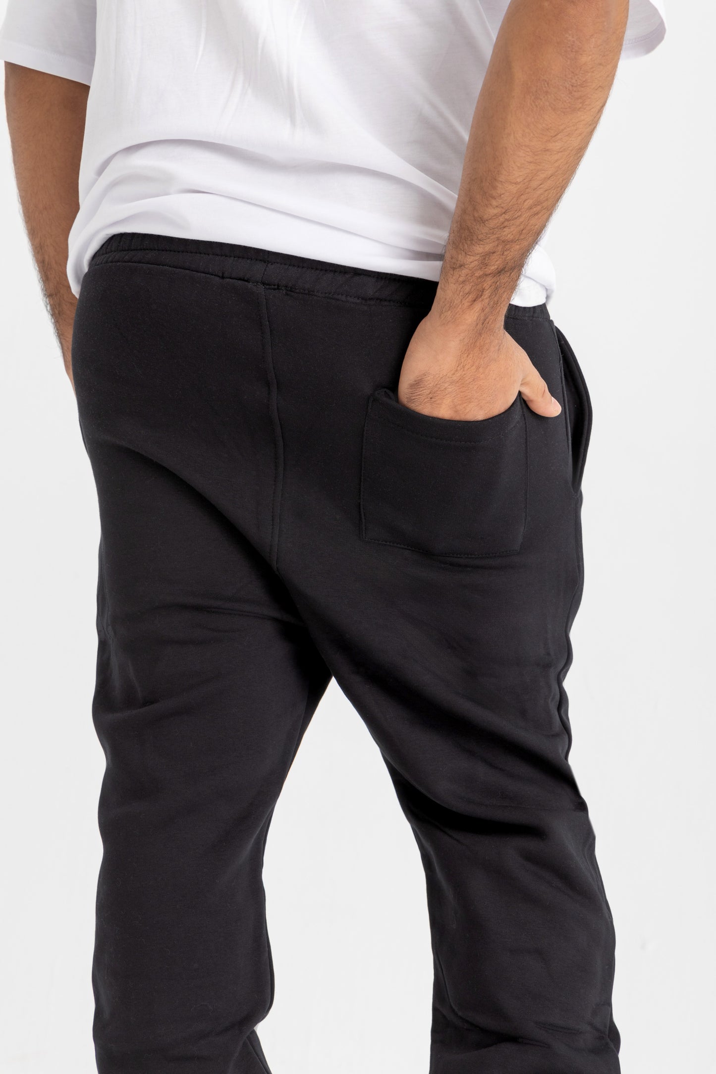 Black straight sweatpants