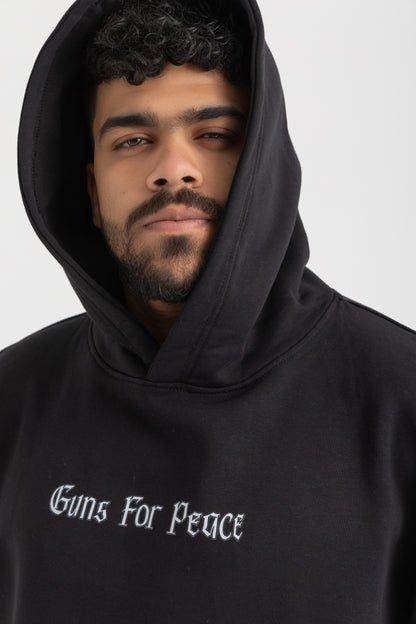 Guns For Peace Printed Hoodie