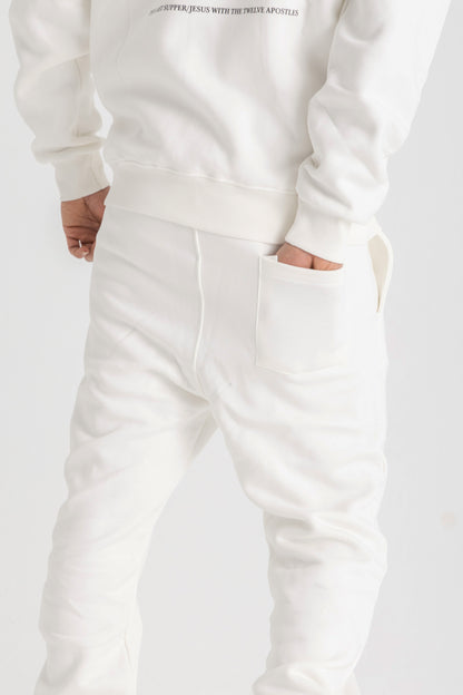 White Straight Sweatpants