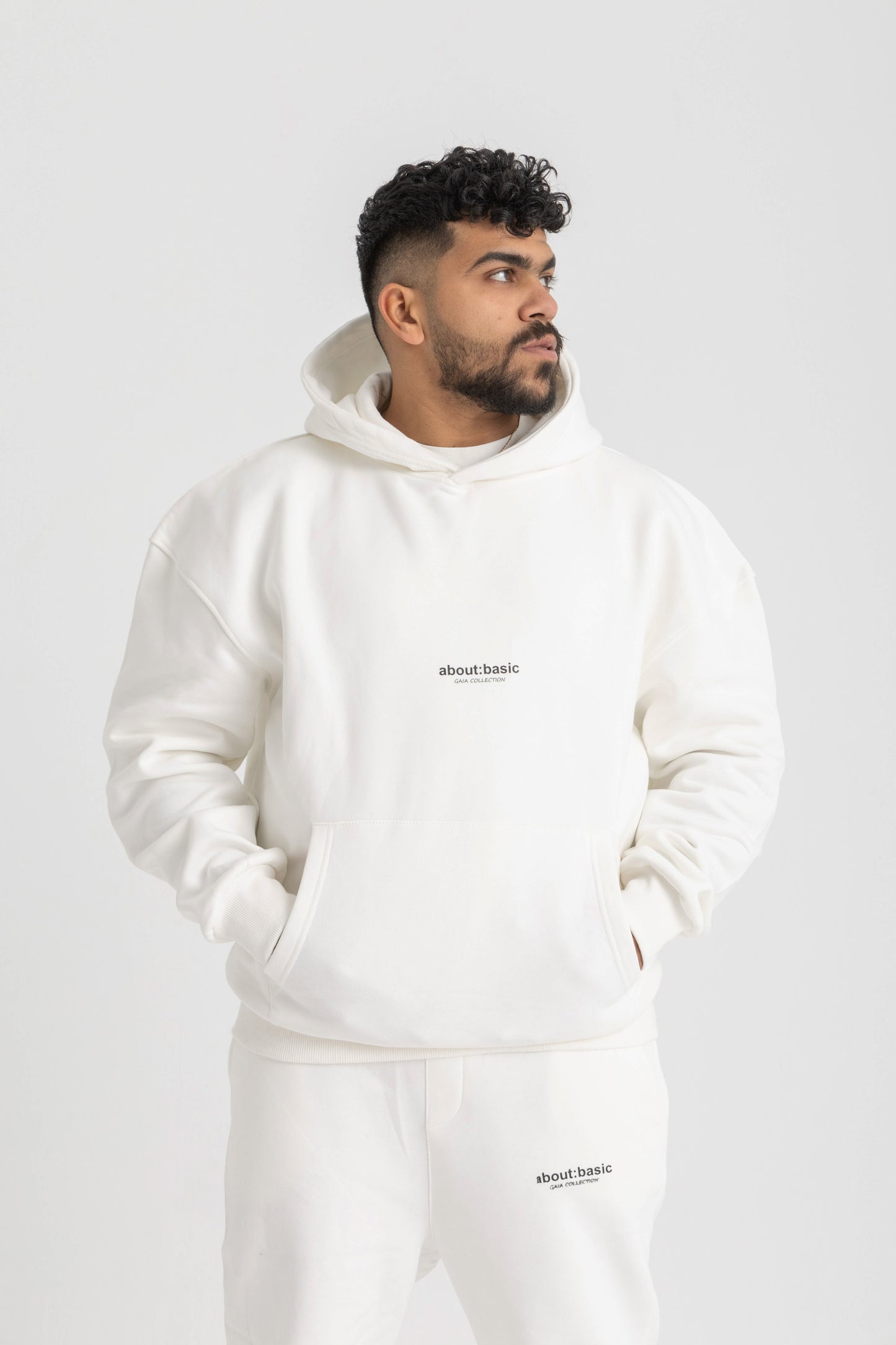 About Basic White Hoodie