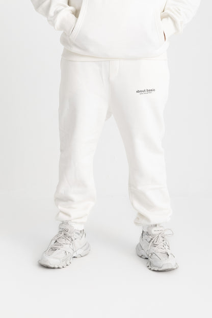 About Basic White Straight sweatpants