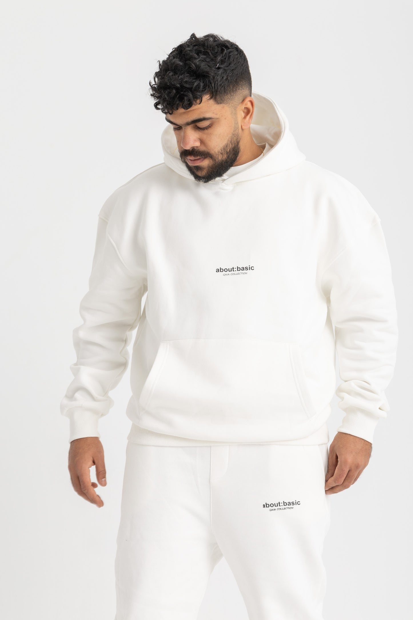 About Basic White Hoodie