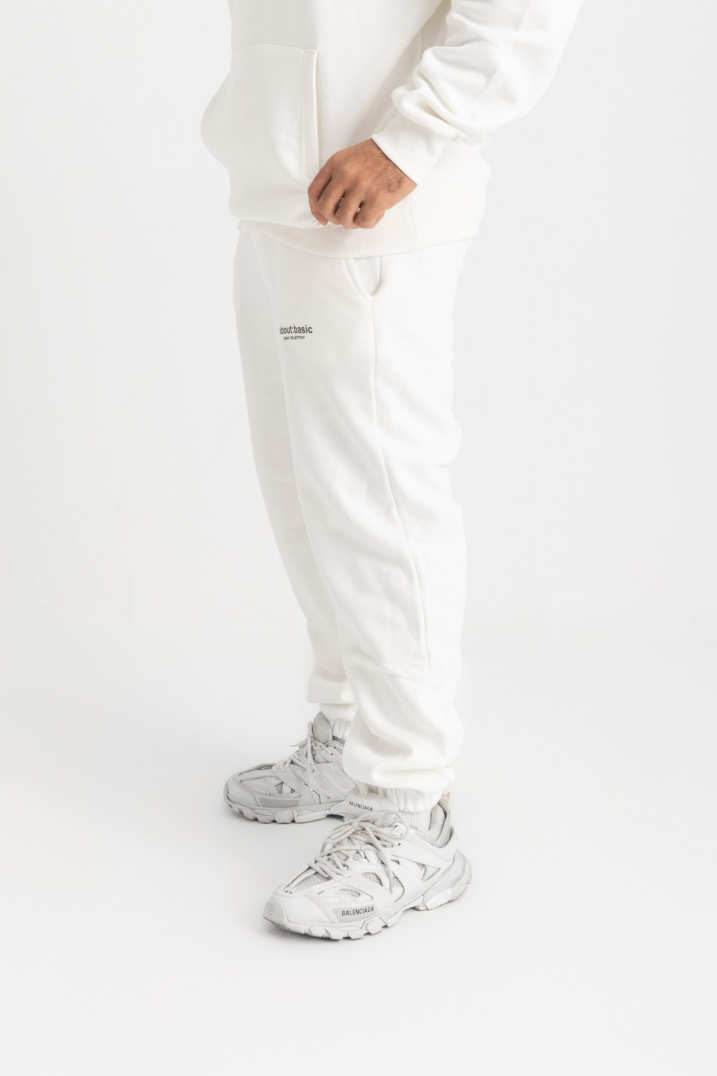 About Basic White Straight sweatpants