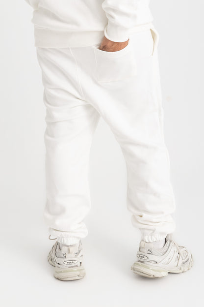 About Basic White Straight sweatpants