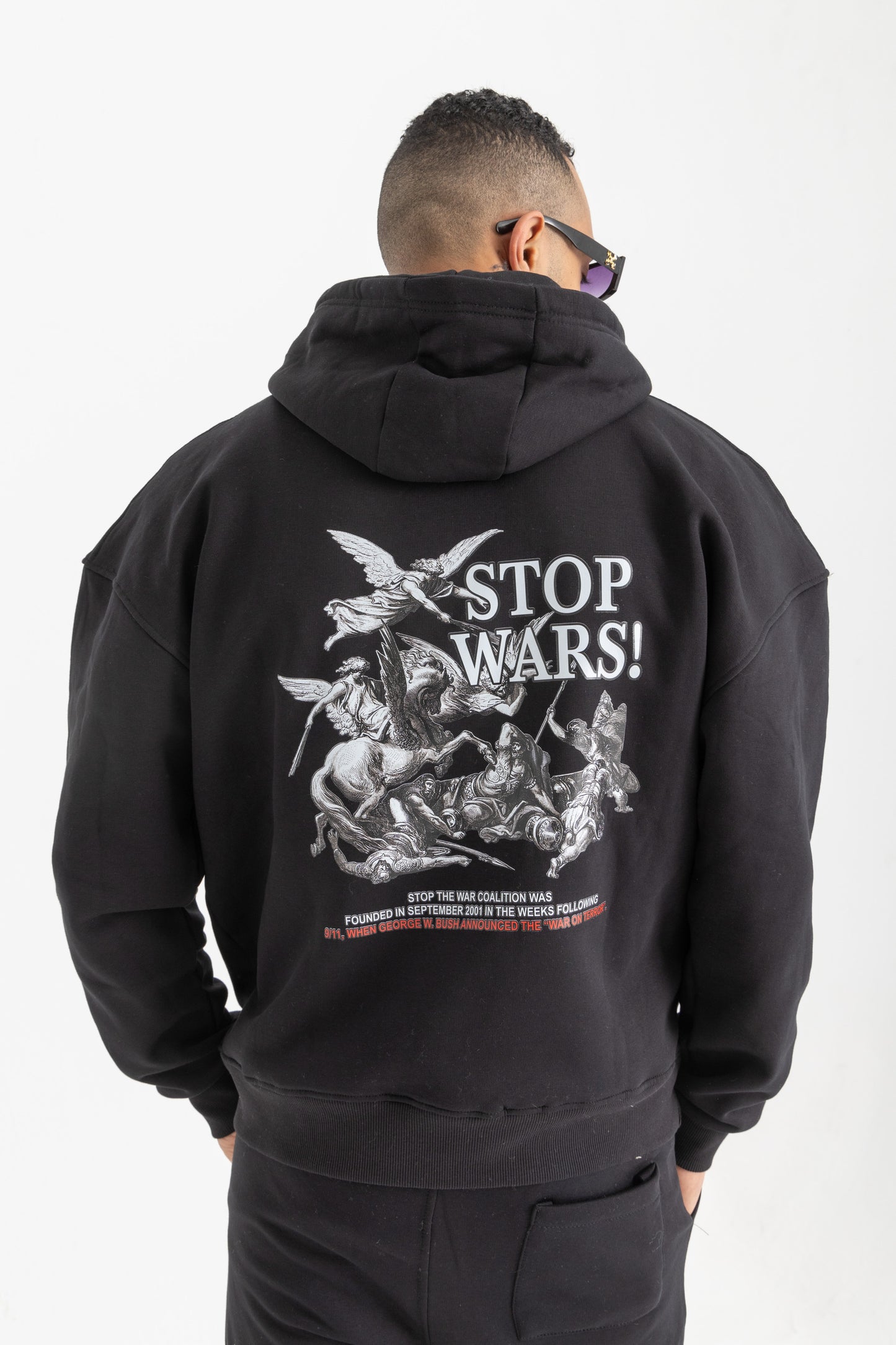 Stop wars black hoodie