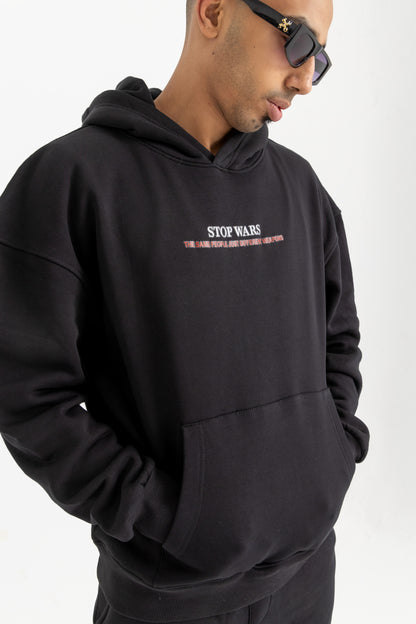 Stop wars black hoodie