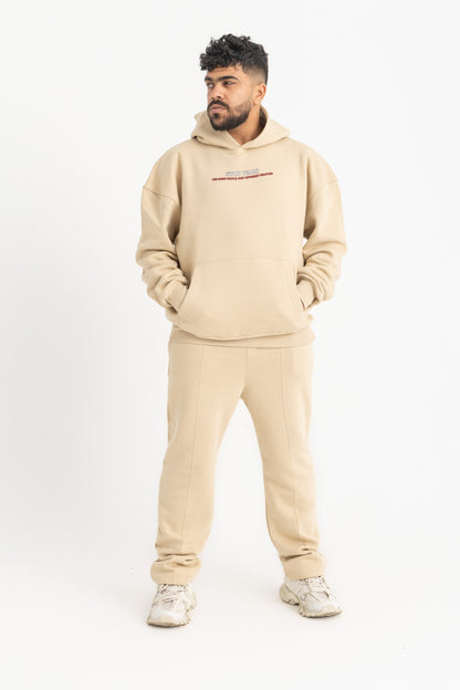 Stop Wars Beige Hoodie