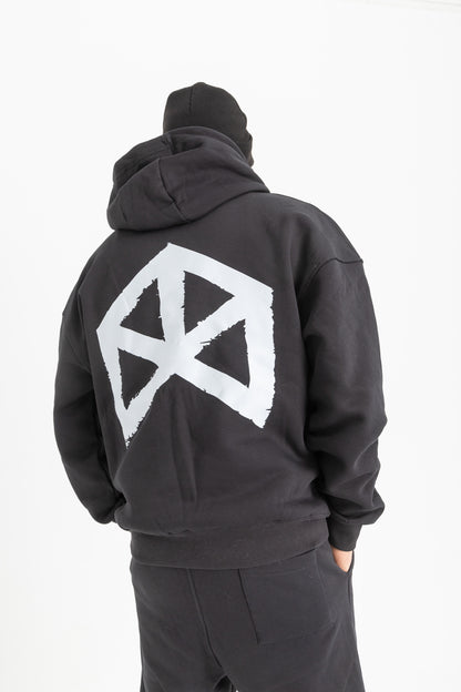 Rawgear Black Oversize Hoodie